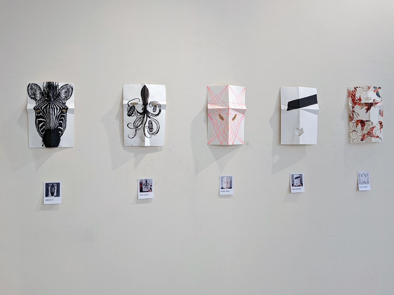 Exposition Mascarade, Amicale Chapelon, Saint-Étienne, Masques, Papier, Art et design, Pièces uniques, Unique pieces, Kunst und design, art and design, Einzelstücke, Collectible design