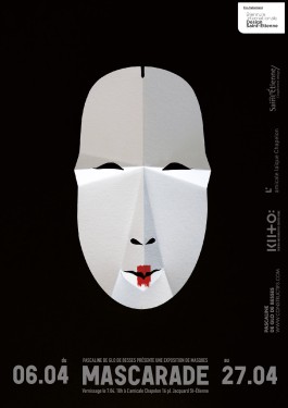 Exposition Mascarade, Amicale Chapelon, Saint-Étienne, Masques, Papier, Art et design, Pièces uniques, Unique pieces, Kunst und design, art and design, Einzelstücke, Collectible design